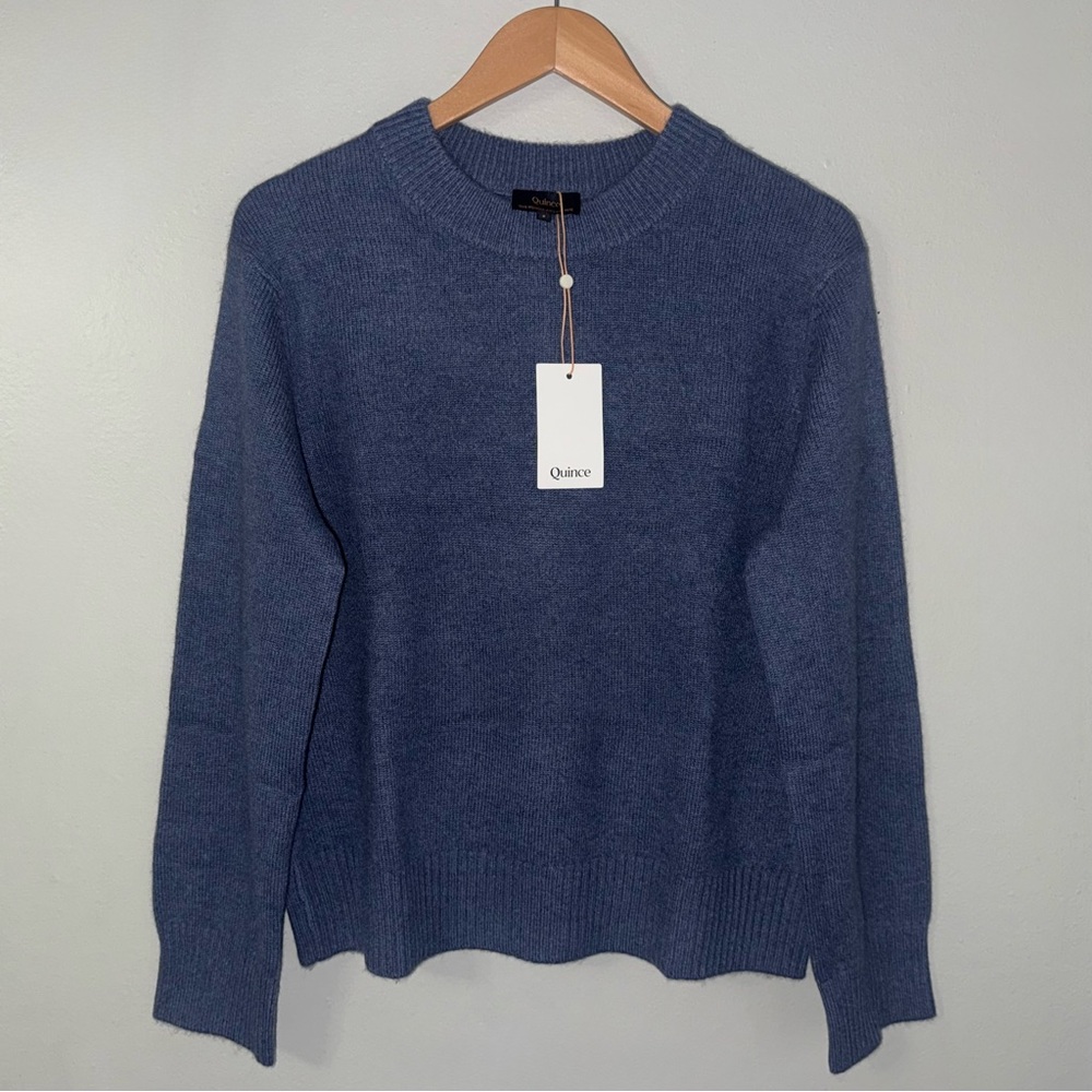 QUINCE MONGOLIAN CASHMERE OVERSIZED CREWNECK SWEATER - Picture 2 of 12